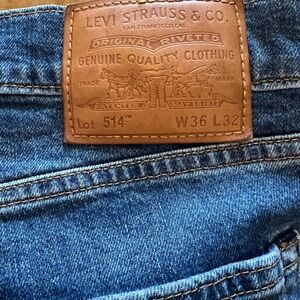 Levi's Premium 514 Dark Blue Denim Jeans